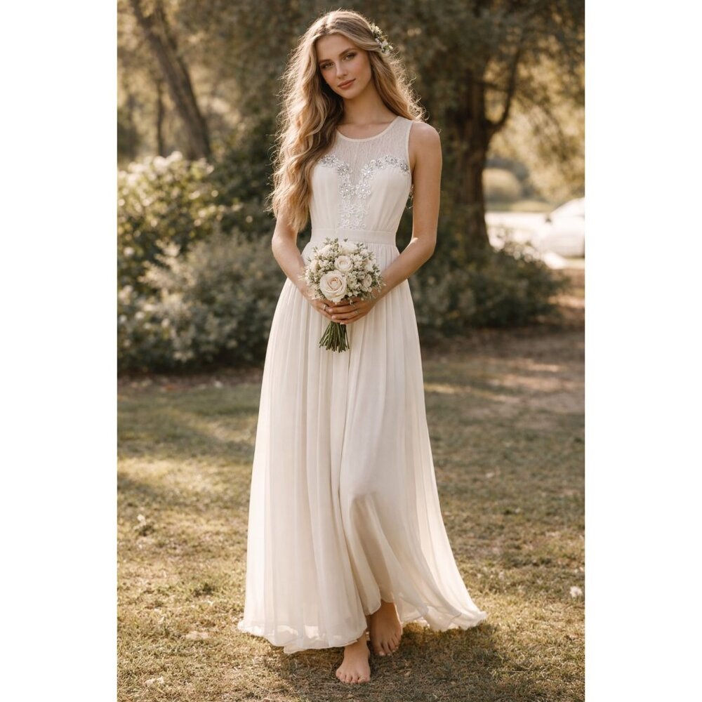 Ethereal Boho Maniju Lace Wedding Gown | Fairycore | Size L | EUC